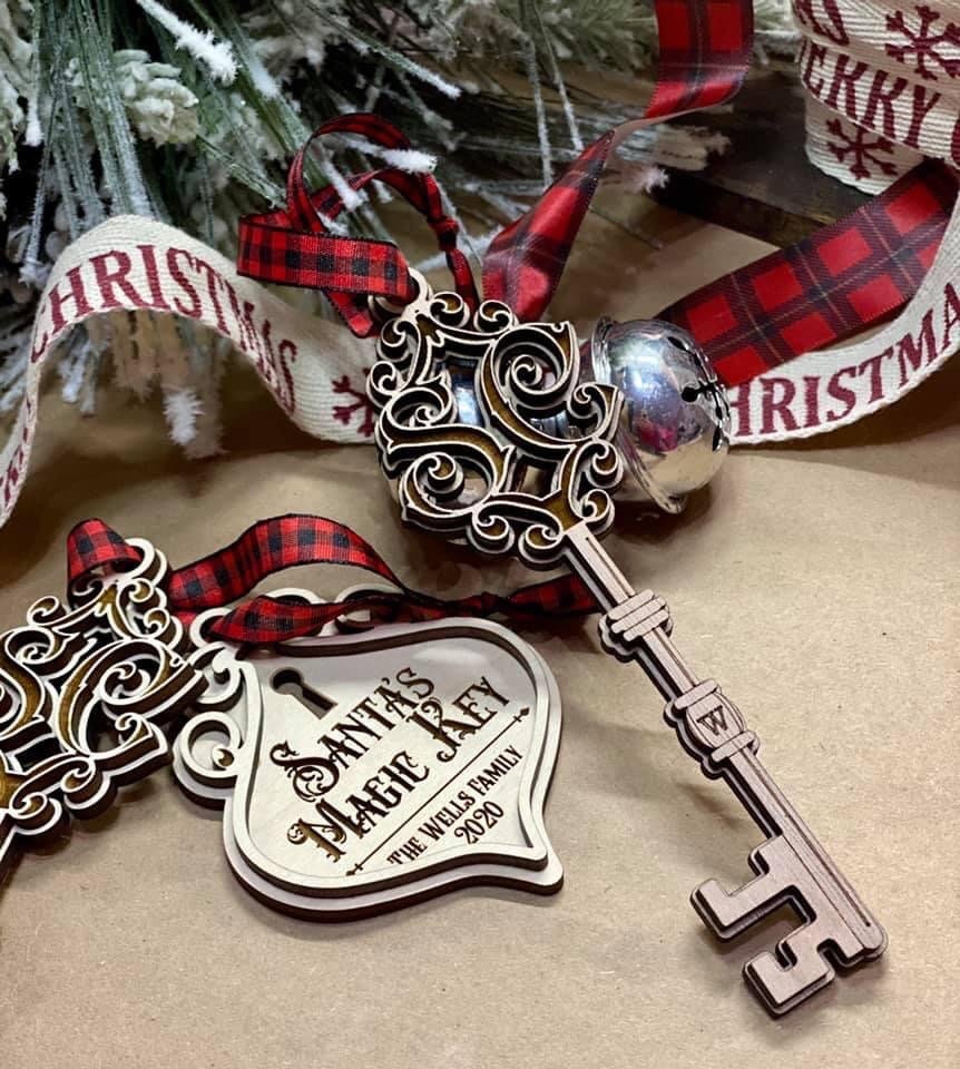 Santa's Magic Key Christmas Ornament