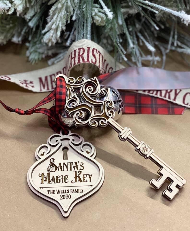 Santa's Magic Key Christmas Ornament