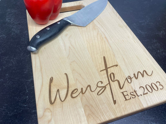 Engraved Cutting Board, Personalized