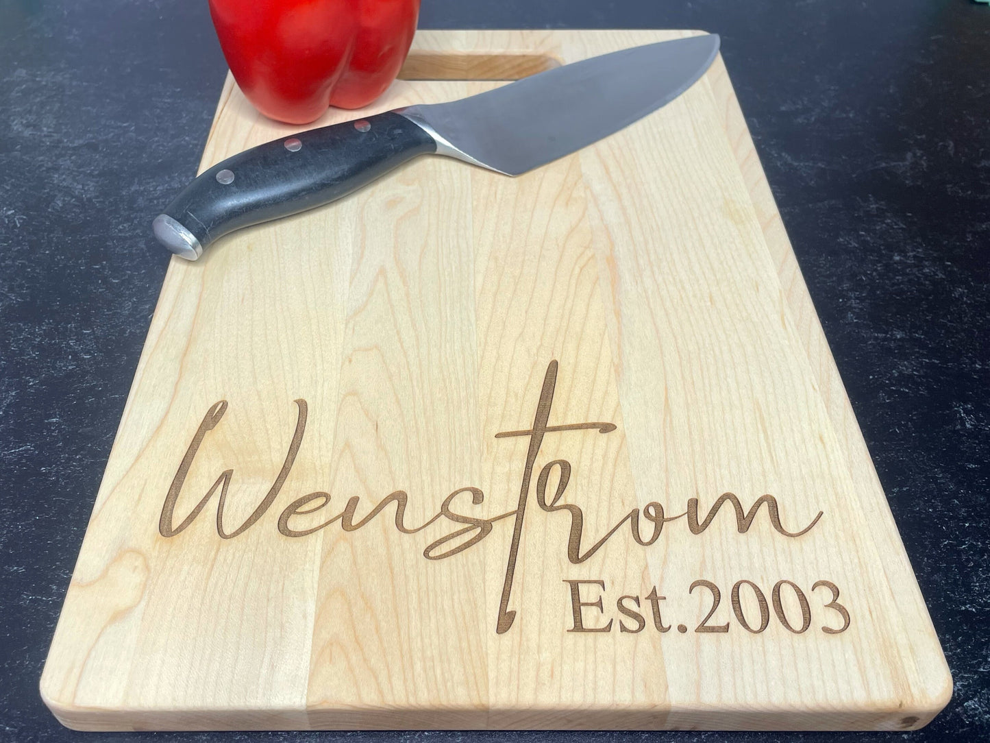 Engraved Cutting Board, Personalized