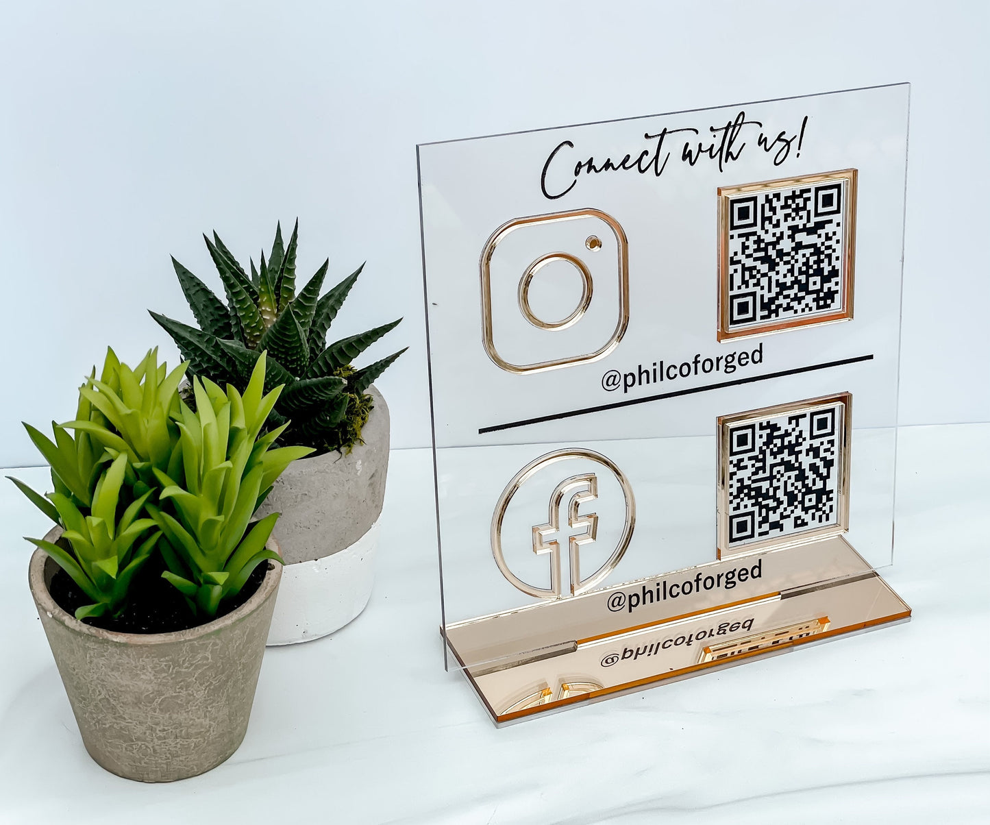 QR Code Social Media/Payment Sign