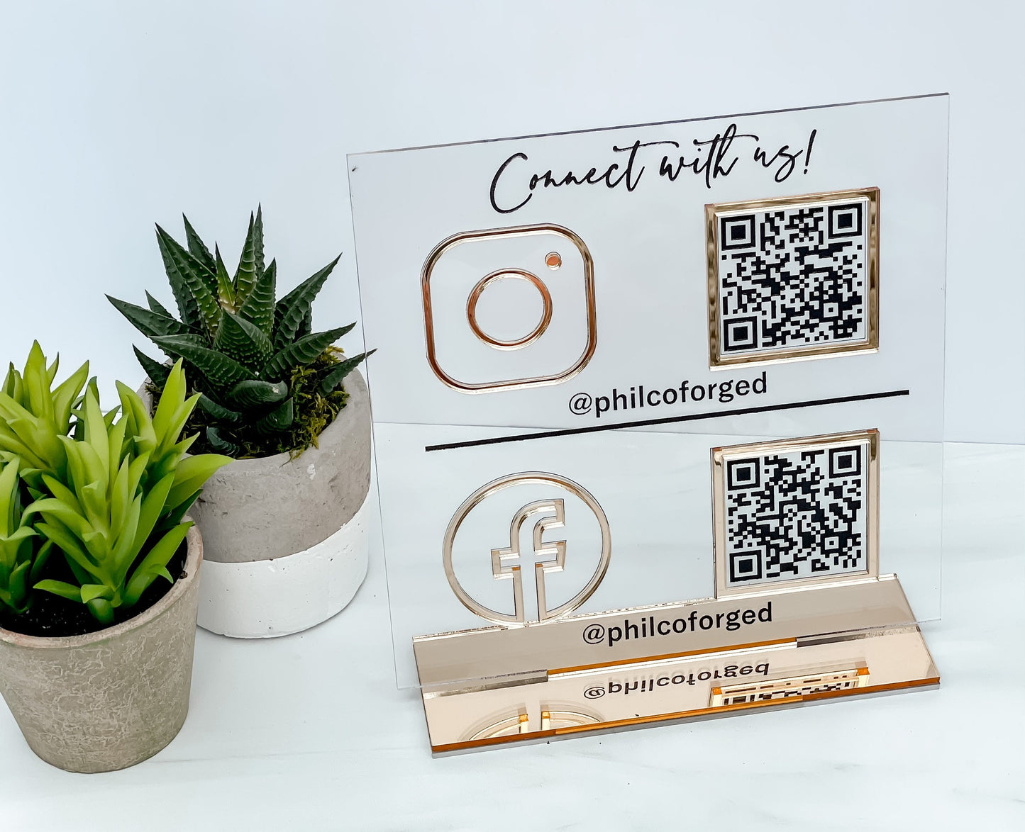 QR Code Social Media/Payment Sign