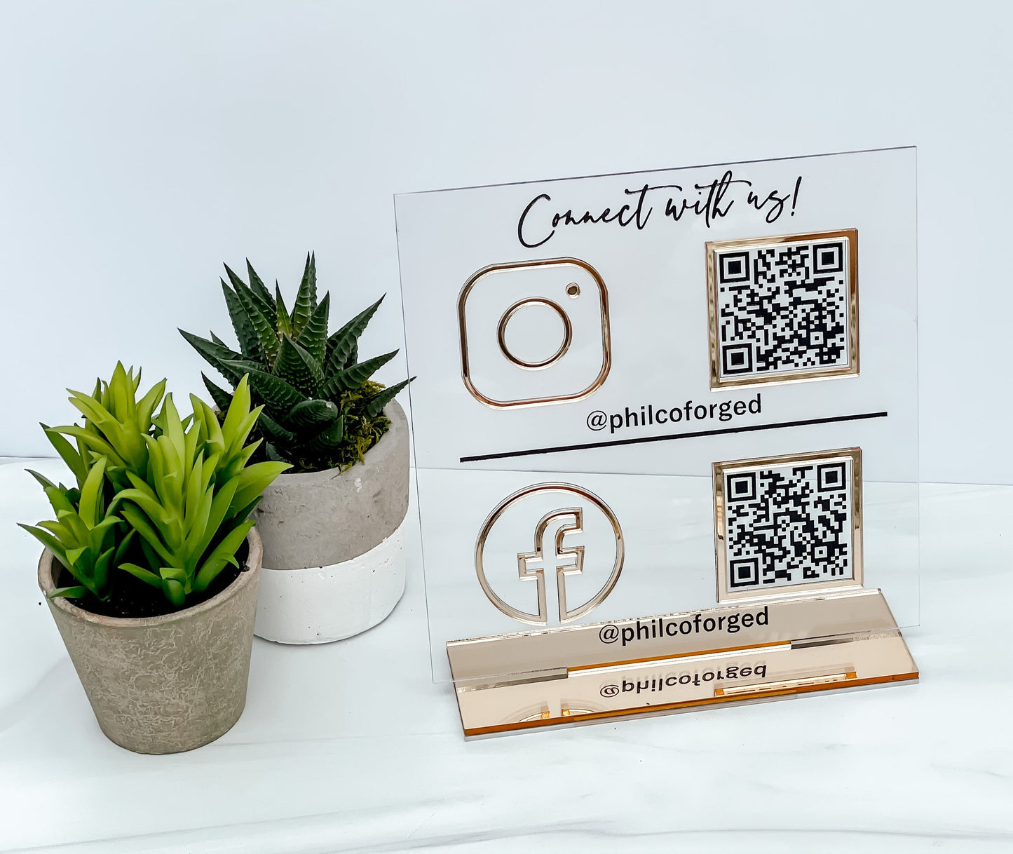 QR Code Social Media/Payment Sign