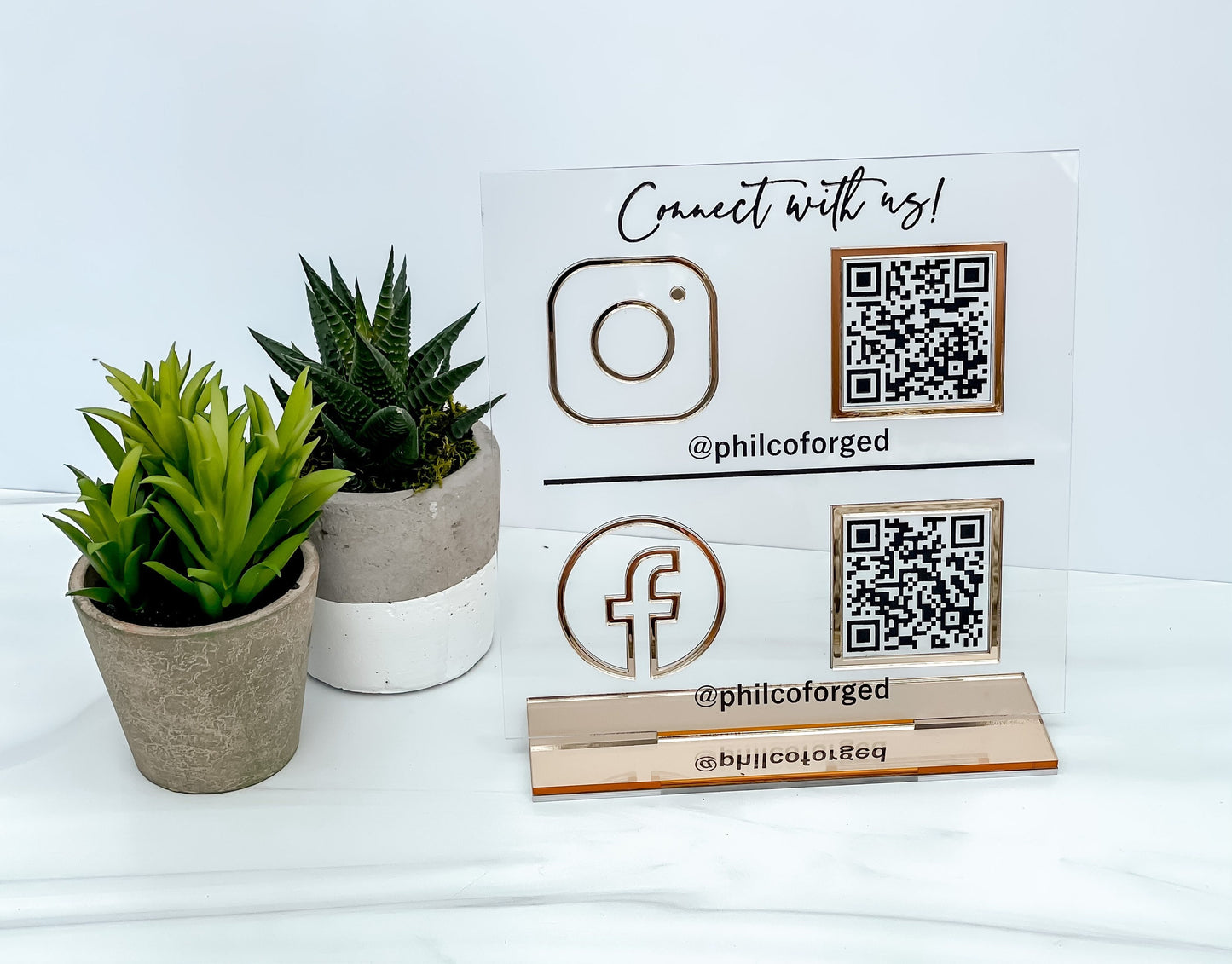 QR Code Social Media/Payment Sign