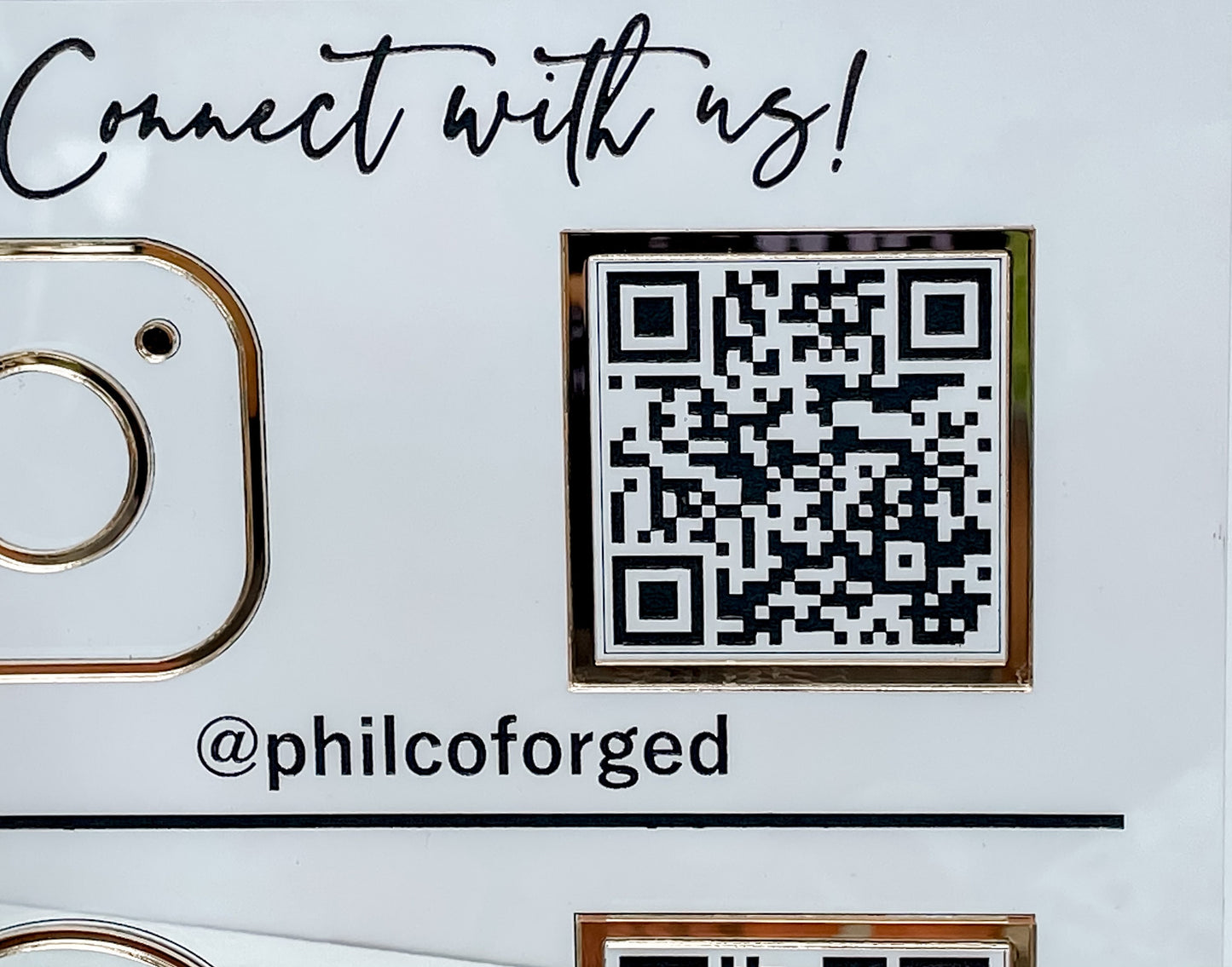 QR Code Social Media/Payment Sign