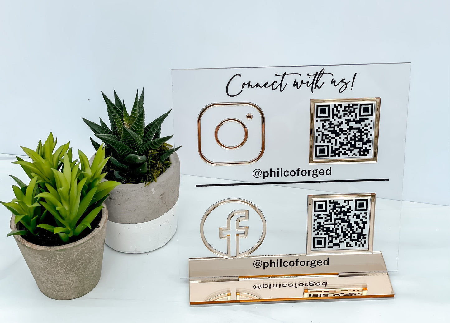 QR Code Social Media/Payment Sign