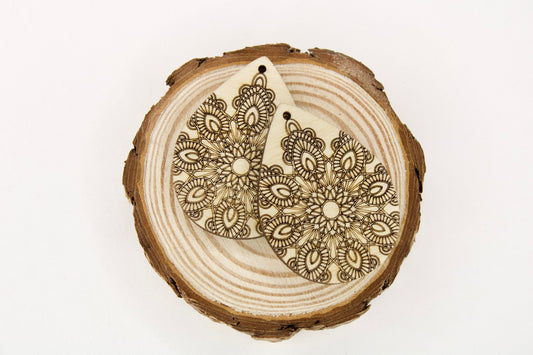 Mandala Wood Earring Blanks