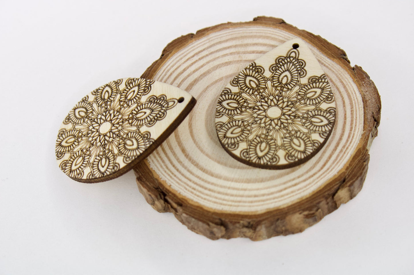 Mandala Wood Earring Blanks