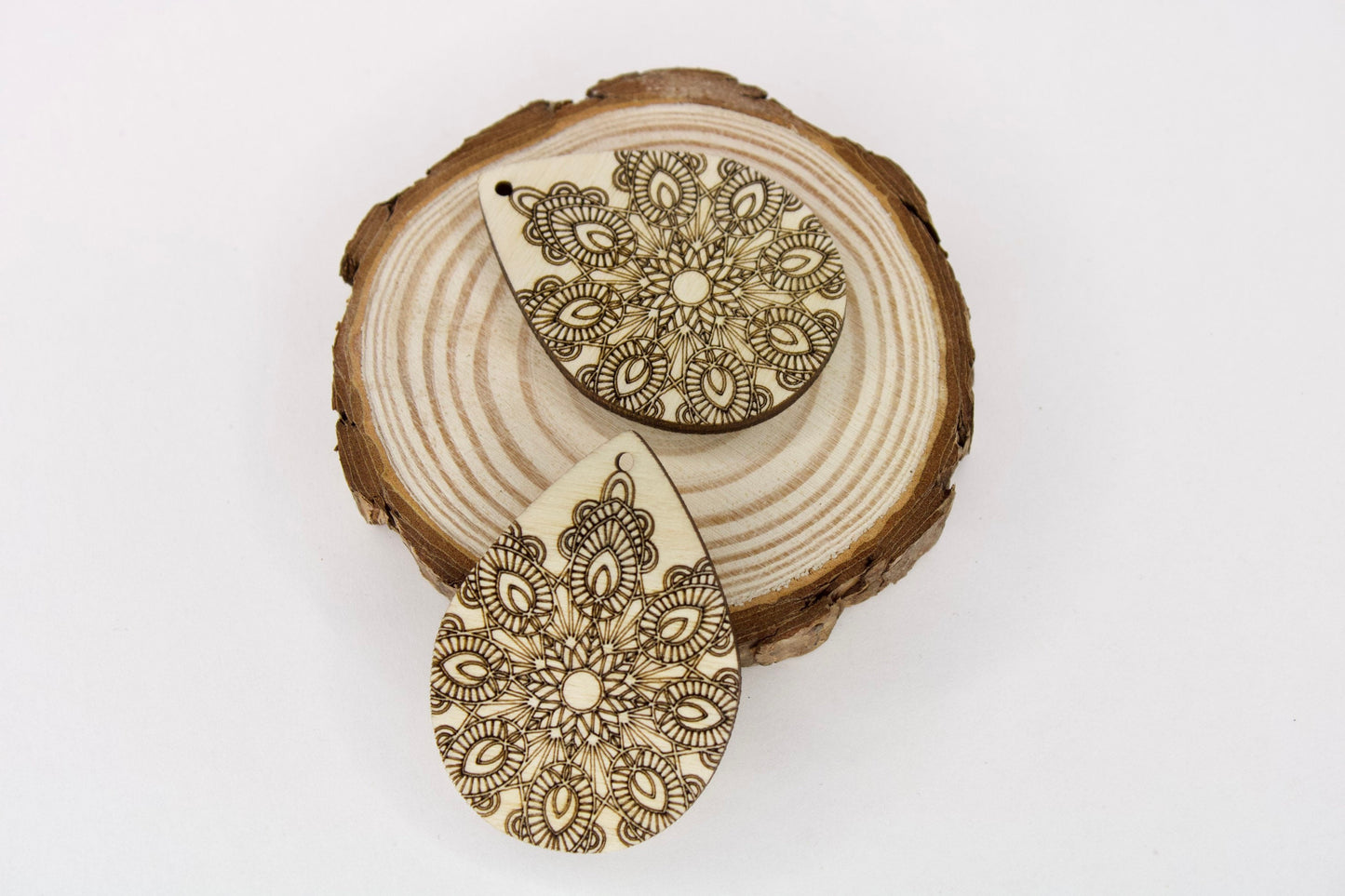 Mandala Wood Earring Blanks